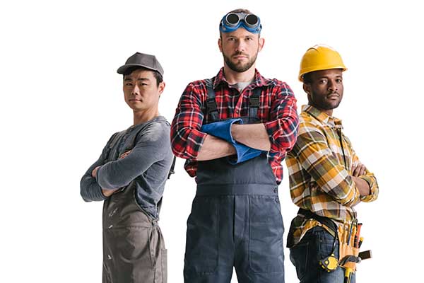 group of electricians